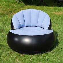 Minimalist Inflatable Chair With Quick-Inflate Valve, Portable Inflatable Sofa, Comfortable Inflatable Armchair For Campers, Lawn Festival Leisure Sofa, Outdoor Furniture, Camping Gear - Multiple Styles - View 8
