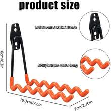 1 pieza Soporte para raqueta de tenis, estante de almacenamiento de raquetas de tenis montado en la pared, soporte para raquetas de bádminton para raquetas de bádminton, raquetas de tenis, raquetas de tenis de mesa con herrajes y tubo de silicona antiarañazos - Multicolor - Ver 4