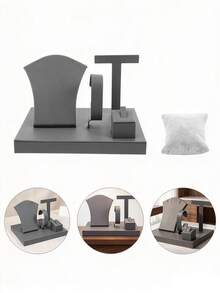 Velvet Jewelry Display Tower, Multi-Layer Storage Rack, Suitable For Countertop Display Cabinet - Multicolor - View 7