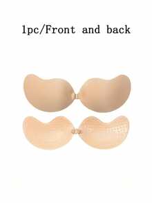 Women's Solid Color Adhesive Lift Bra (Mango Shape/Strapless), Plant-Based Adhesive, Breathable And Gentle, Non-Irritating, Push-Up Invisible Adhesive Bra, Buckle Closure For Unrestricted Wear, Reusable, Suitable For Evening Gowns, Date Wear, Wedding Photography And Bridesmaid Outfits - A - View 11