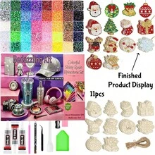 Hot Selling 3mm Christmas AB Color Resin Pearl Jelly Rhinestone Bean DIY Clothing Diamond Mobile Phone Diamond - Multicolor - View 4