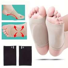 4pcs Soft Arch Support Sleeves, Black/Grey/Nude, Open-Toe Compression Foot Sleeves, Breathable Elastic Arch Support, Suitable For Flat Feet And High Arch Feet - Multicolor - View 4