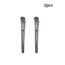 2/1pc Professional Styling Hair Clips, Non-Slip No-Mark Duckbill Hair Clips With Silicone Ring, Salon And Home Hair Cutting Clips, Suitable For Hairstylists, Women, Men - Multicolor - View 10