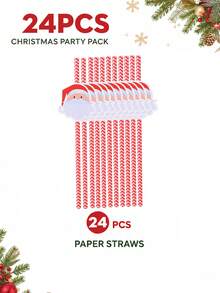24/48PCS Disposable Paper Party Tableware Set, Red & Black Buffalo Plaid Print, Suitable For Rustic Christmas Party, Cabin Gathering, Winter Camping, Family Celebration, Christmas Eve, New Year Party And Rustic Holiday Table Decor - Multi-color 2 - View 10