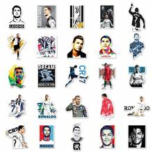 FIFA 102pcs Cristiano Ronaldo CR7 Football Star Stickers, Football Player Decorative Sticker Pack, Suitable For Laptop, Notebook, Luggage, Scrapbook And Football Fan Gifts - Multicolor - View 12