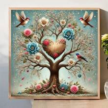 1 Set - DIY Handmade 5D Diamond Painting Kit, Suitable For Adult Beginners, Diamond Painting Tool Set For Crafting, Suitable For Decorating Living Room, Bedroom, Office And Other Places, Can Be Used For Wall Decoration Art - round diamond - View 3