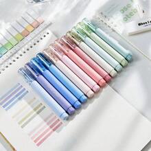 Morandi Color Highlighter, Soft Touch, Fade-Resistant, Water-Based Ink, Round Tip, Suitable For Office Supplies, Writing And Marking, Notebooks And Sketching - 12-pack - View 9