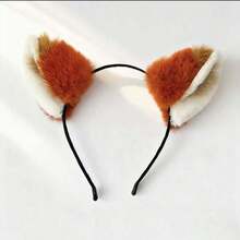 1pc/Cute Realistic Fox Ear Headband, Suitable For Theme Park Outfits, Anime Conventions, Cosplay Parties - Multicolor - View 6