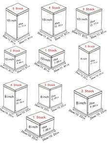1pc Party Holiday Packaging Box, Single-Layer, Double-Layer, Triple-Layer Gift Storage Box - White - View 11