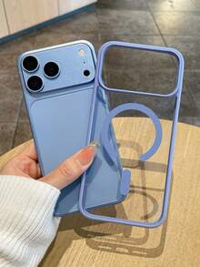 Glacier Magnetic Wireless Charging Phone Case, Cover, Fashion Transparent Back Panel Glacier Blue Soft Edge Magnetic Large Window Phone Shell, Built-In Magnetic Ring Supports Wireless Charging, Premium Minimalist Texture, Raised Lens Frame Full Coverage Anti-Drop Soft Shell, Ideal Gift For Valentine's Day, Birthday, Compatible With Phone Case, Compatible With IPhone12/13/14 Pro/15/15 Pro Max/16/16 Pro Max/17/17e/17 Pro Max/18 Pro Max, Quick Ship Items - Multicolor - View 6