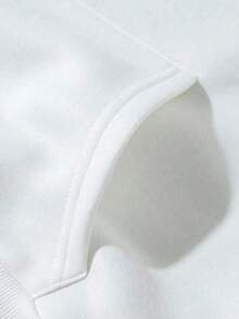 1 Pieza Sudadera con capucha para hombre con estampado de calabaza y fantasma, ropa cómoda y cálida, estilo casual callejero, ideal para fiesta de Halloween - Blanco - Ver 5