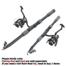 Lerutwis 2.1m-3.6m Portable Short Sea Fishing Rod, Optional Reel, Lure Carbon Fiber Telescopic Fishing Rod, Long Cast Fast Throw, Multi-Functional Travel Fishing Rod Suitable For Sea And Lake Fishing - Multicolor - View 6