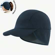 Women's Winter Reflective Fleece Ponytail Cap With Ear Flaps, Baseball Cap, Ponytail Cap, Winter Ski Ear Flaps Knit Warm Windproof Ushanka Hat - Multicolor - View 14