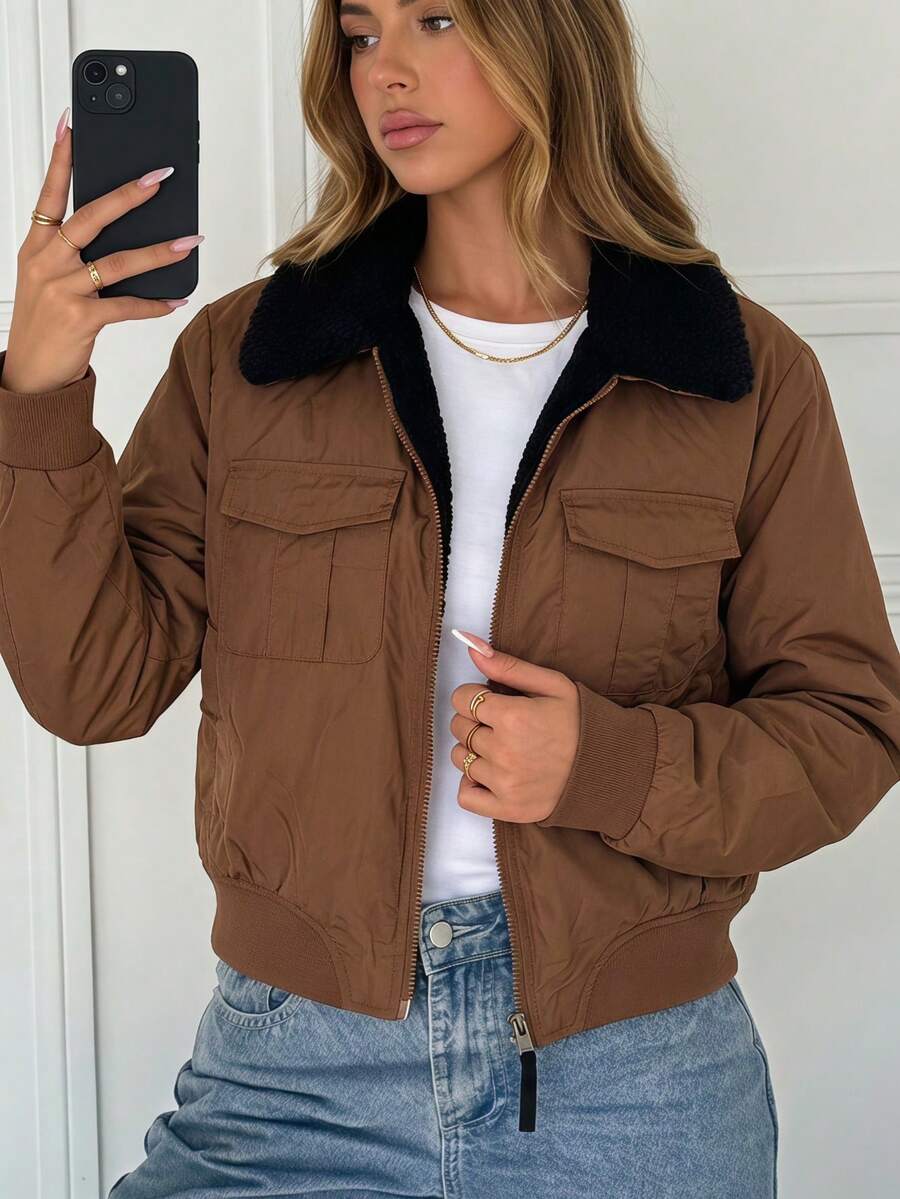 Women Jackets - Cafe - View 1