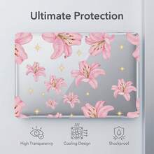 1pc Transparent Crystal Shockproof Protective Case, Suitable For MacBook, Fully Transparent Hard PC Shell With Ventilation Holes, Snug Fit Laptop Shell, Compatible With 13 Neo/13.3 Air/13.3 Pro/13.6Air/14.2 Pro/15Air/16.2Pro - View 2