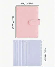 Carpeta de presupuesto con sobres con cremallera - Organizador de efectivo morado, Carpeta de presupuesto A6 con sobres de efectivo para gestión de presupuesto, Carpeta de presupuesto de - Verde - Ver 2