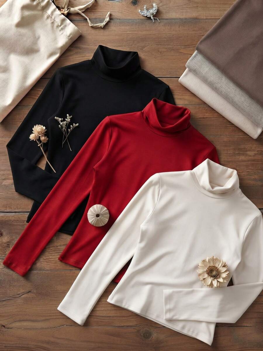 Women Tops - Black Red White - View 1