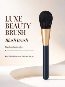 Professional Blush Brush,Makeup Brush For Blush,Bronzer&Loose Powder,Flawless Powder Application For Daily Makeup - Navy Blue - View 3