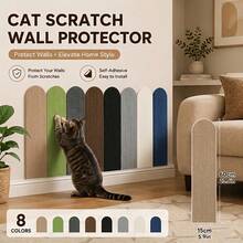 Self-Adhesive Cat Scratching Pad, Suitable For Sofa, Wall, Floor, DIY Cuttable Cat Toy, Indoor Cat Furniture Protection Pad, Durable Scratching Pad For Claw Sharpening, Resting, Playing, Home Cat Supplies, Sofa Protection Pad - 15cm X 60cm - View 14