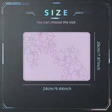 Soft Pink Sketch Floral Line Art Desk Mat Gaming Mouse Pad, Extended XL Mousepad Stitched Edge Non-Slip Rubber Base, Large Keyboard Table Pad For Gamer Office Home Decor, Perfect Birthday Christmas Gift - View 15