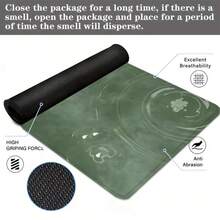 Olive Green Chinese Floral Ink Wash Gaming Mouse Pad Large Desk Mat, Non-Slip Rubber Base With Stitched Edge, XL Extended Computer Keyboard Desk Pad 35.4x15.7 Inch, Table Mat For Home Office & Gamers, Ideal Gift For Men Women - View 7
