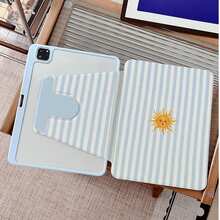 1件 360°旋轉平板保護殼，相容 iPad 11/A16/10代/Air4/5/6/Pro 12.9/2024/2025/2020/2021/2022/2023/10.2/10.9，Galaxy Tab A8/A9 Plus/S6 Lite/S7/S9FE PLUS，Pad，MatePad，Pad，Honor Pad，Pad，適用於辦公、旅行和居家使用 - 彩色 - 查看 3