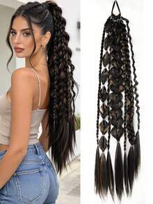24 Inch Lantern Bubble Ponytail Hair Extension, Comfortable To Wear, Suitable For Women's Daily Life And Gatherings - Multicolor - View 12