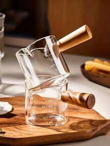 Glass Mini Coffee Cup, Small Milk Cup, Espresso Measuring Cup, Latte Cup With Tilted Spout Design. Reusable, Durable And Easy To Clean. Suitable For Holding Coffee, Milk, Juice, Sauce, Honey And More - Multicolor - View 2