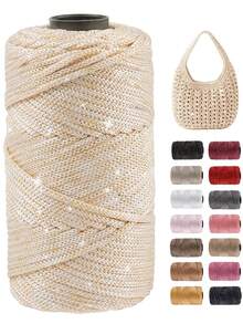 230g/3-Ply Polyester Yarn Set, 100% Polyester Fiber, Lightweight & Practical, Vibrant Colors. Perfect For Knitting Projects, Sun Hats, Handmade Crochet DIY Bags, Cushions, Craft Ropes, Ideal Choice For Making Perfect Knitted Gifts - Yarn - View 15