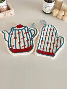 Cute Glove-Shaped Water Bottle Holder, Absorbent Quick-Dry Hand Towel, Bathroom/Kitchen Cleaning Cloth - Multicolor - View 14