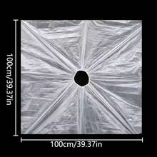 50pcs Disposable Hair Salon Capes, Individually Wrapped, Effectively Prevent Hair Dye From Seeping Into Clothes, Suitable For Home And Salon Use, Hair Dyeing Shawl - Transparent - View 11