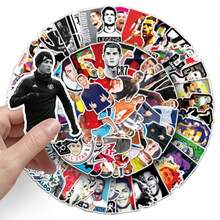 FIFA 102pcs Cristiano Ronaldo CR7 Football Star Stickers, Football Player Decorative Sticker Pack, Suitable For Laptop, Notebook, Luggage, Scrapbook And Football Fan Gifts - Multicolor - View 6