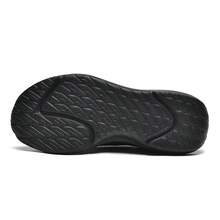 Unisex Slip-On Mesh Sneakers, Soft Thick Sole Lightweight Non-Slip Knit Casual Running Shoes For Daily Wear & Jogging - Black - View 4