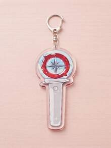 1Pc/8Pcs K--Pop Fan Light Stick Acrylic Keychain Charms, Cute Music Group Replica Pendant Set, Y2K Concert Enthusiast Accessory, Perfect Gift For K-Pop Fans And Friends, High-Quality Transparent Acrylic, Suitable For Tote Bags, Keys And Daily Decoration. - Multicolor - View 13