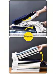 1/5/10PCS Stackable Clothing Divider Boards, Clothes Storage Rack, Wardrobe Organizer, Multi-Functional Clothing Divider Tool, Suitable For Sweaters, Women's T-Shirts, Pants, Shirts, Applicable To Home Wardrobe, Closet, Luggage, Bedroom, Bedroom Decor, Room Decor, Dorm Essentials, Home Clothing Organization Must-Have - Multicolor - View 6