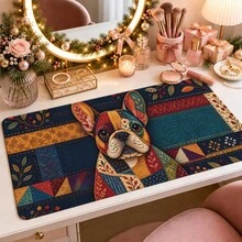 1pc Fall Raccoon Mouse Pad, Patchwork Woodland Animals, Mushrooms And Autumn Leaves Extended Desk Mat For Home Office And Gaming, Sizes S/M/L/XL - View 15