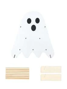 1 Set Halloween Donut Display Stand, White Ghost Donut Display Rack, Wooden Donut Display Stand For Home, Halloween Party Food Display Rack, Trick Or Treat, Scary Party Food Display Rack, Halloween Cute Ghost Cake Tray, Halloween Banquet Dessert Display Stand, DIY Dessert Cake Decoration, Restaurant Food Tray, Kitchen Cooking Storage Rack, Halloween Decoration, Party Gift - White Ghost - View 10