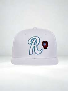 1pc Unisex" R "Embroidery Baseball Cap, Adjustable Design, Sun Protection Hat Suitable For Hiking, Mountaineering, Travel , Outdoor Activities - Multi-color - View 5