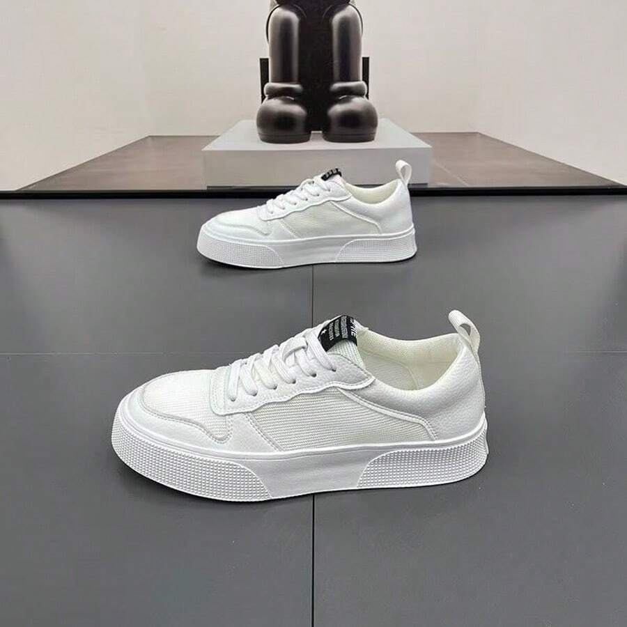 2026 Summer New Lightweight Breathable Non-Slip Mesh Casual Shoes, Versatile Fashion Fresh Men's Shoes - White - View 1