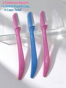 3pcs/Women/Unisex/Precision Stainless Steel /Home Beauty Shaving Tool/Suitable For Facial Hair/Beauty Tool/Grooming Tool - 3-pack - View 1