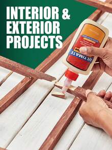 Wood Glue, Extra Strong Carpenter Adhesive For Furniture Repair & Woodworking, Fast Drying PVA Glue, Waterproof Clear Dry, Sandable & Paintable, - One Size - View 8
