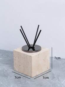 1pc Modern Art Aromatherapy Bottle, Dual-Use Reed Diffuser & Fragrance Stone Container, Multiple Colors Available, Creative Home Fragrance Decor Gift - D - View 10