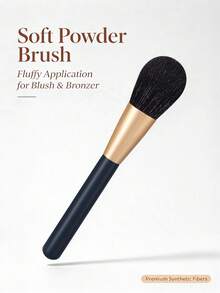 Professional Blush Brush,Makeup Brush For Blush,Bronzer&Loose Powder,Flawless Powder Application For Daily Makeup - Navy Blue - View 4