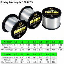 YACUMA 1005M Transparent Invisible Carbon Fishing Line High Density Super Abrasive Resistant, Fast Sinking Saltwater/Freshwater Lure Leade - White - View 3