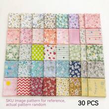 7/10/30/50 Pcs Top Squares Patchwork, 10*10cm / 25 *25/ 15*15cm/ 20*20cm Floral Patchwork Fabric Bundle, Fabric Squares, Precut Multi-Color And Different Pattern, For Sewing, Quilting & DIY Crafts For Christmas And Daily Festival - Multicolor - View 13