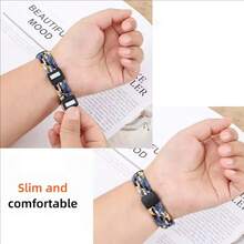 Adjustable Magnetic Woven Band For Xiaomi 11 Smart Band, Mi Band 10/9/8 Breathable Nylon Strap - Mi Band 11/10/9/8 - View 4