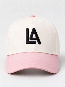 1pc Two-Tone Men Hat Letter LA Embroidered Hats For Men Adjustable Design Perfect For Travel Social Gatherings Sun Protection And Outdoor Activities. - Multicolor - View 8