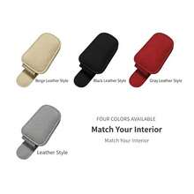 1pc Universal Car Sun Visor Glasses Holder, PVC Material, Car Glasses Bracket, Interior Accessory, Glasses Storage Rack - Multi-color - View 7