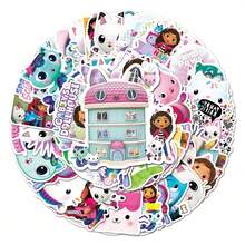 50pcs Gabi Dollhouse Graffiti Cross Border Cartoon Animation DIY Notebook Luggage Stickers Waterproof - Multicolor - View 5