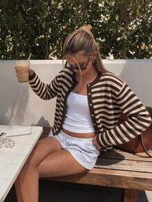 Brown and Apricot Color Block